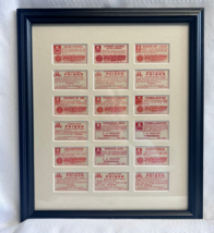 Matted &amp; Framed Orig 1800&#39;s Pharmacist Drug Store Poison Labels A.E. Phi... - £31.89 GBP