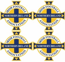 4x Vinyl Stickers 80mm football soccer Northern Ireland World Cup laptop car - £4.01 GBP