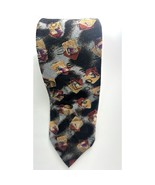 Vintage 90&#39;s Gitano Necktie Mens Abstract Pottery Roman Dark Abstract Ca... - $14.29 CAD