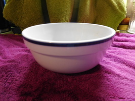 Toms diner BLUE by Oneida cereal bowl 6&quot; Nappy - £29.90 GBP