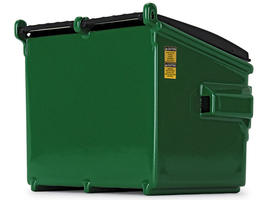 Refuse Trash Bin &quot;Waste Management&quot; Green Version D 1/34 Diecast Model b... - $27.00