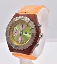 POLICE Men&#39;s Quartz Watch Chronograph Orange Brown AS IS - £53.97 GBP