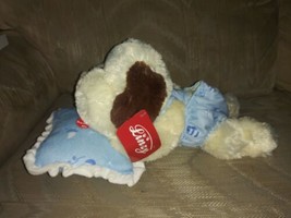 Linzy Dog Plush W Pillow Sound Snores Tested &amp; Works NWT 15&quot; Puppy W Outfit... - £23.54 GBP