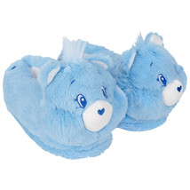 Care Bears Grumpy Bear 3D Plush Face Women&#39;s Slippers Blue - £25.56 GBP