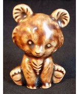 Miniature CERAMIC BEAR CUB FIGURINE 2 inch Tall Brown Cuddly Teddy Bear ... - $129.11 MXN