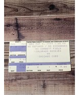Colorado Rockies vs Chicago Cubs 3/9/1994 ticket stub Baseball MLB - £5.56 GBP