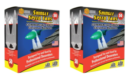 Christmas Shingle Speed Tabs Light Clips 3&quot; H 50-ct, Adams 258287 (2-PACK) - $26.72