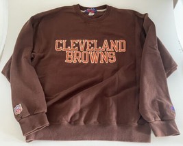 Vintage Cleveland Browns CHAMPION Crewneck Sweatshirt Sz L Embroidered - £19.43 GBP