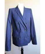 NWT J. Crew 6T Tall Navy Blue Double Breasted Super 120&#39;s Wool Blazer Ja... - £50.99 GBP