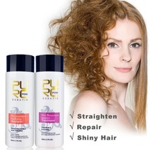 5% Brazilian Keratin Straightening Blow Dry Frizzy Hair Care Treatment + Shampoo - £27.65 GBP