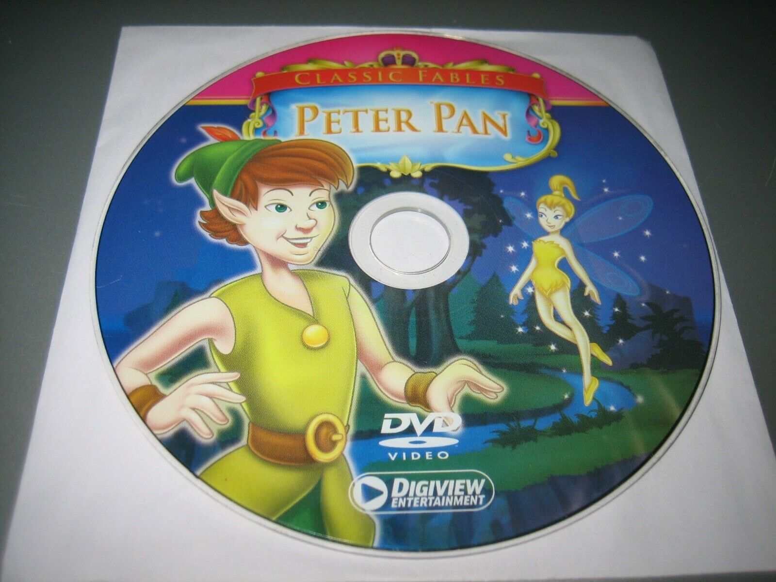 Primary image for Classic Fables - Peter Pan (DVD, 2005) - Disc Only!!!