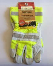 Black Canyon Outfitters Hi Visibility Goatskin Work Gloves Size Large - £11.59 GBP