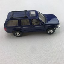 Vintage Welly Ford Explorer Navy Blue No 9744 4.5&quot; Die Cast SUV Model Car Toy - £19.65 GBP