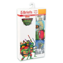 Teenage Mutant Ninja Turtles 5 Pack Boys Briefs Size 6 100% Cotton NEW - $17.81