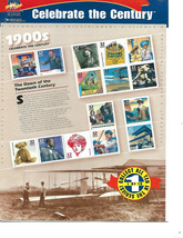 US Stamps/Postage/Sheets Sc #3182-91 Celeb Century complete MNH F-VF OG FV$48.90 - £29.68 GBP