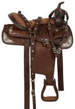 Synthetic Western Barrel Racing Horse Saddle TACK Set Size: (12&quot; To 18&quot;)... - $299.00