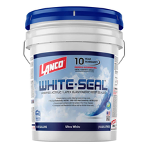 Elastomeric Seal Roof Leaks 5 Gallon White Coating Waterproof Rubberized... - $90.67