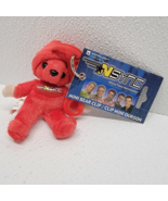 Nsync Lance Red Mini Teddy Bear Clip Keychain Plush 2000 Vintage Zeeks -... - $52.93 CAD