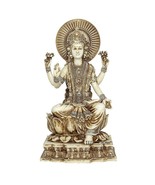 LAKSHMI STATUE 6&quot; Hindu Wealth Goddess High Quality Ivory Color Resin La... - €27,16 EUR