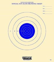 B-2 [B2] Official 50 Foot Slow Fire Pistol Target (50) Tagboard-blue bul... - $21.68