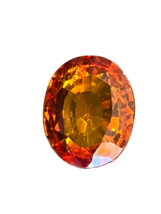 Sapphire Orange Natural Gemstone 20.00 Ct Loose Cut Flawless Ceylon Padparadscha - £11.44 GBP