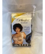 Playtex 4745 18 Hour Ultimate Lift &amp; Support Wireless Bra Black 42DD Wom... - €12,07 EUR
