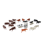 Assorted HO Figures 19 pcs  Cows Cattle Steers Milk Cows Free Standing  ... - $265.82 MXN