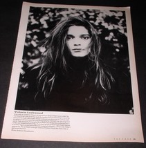 Victoria Lockwood Designer The Face Magazine Photo Vintage 1985 Nigel Co... - $19.99