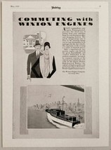 1929 Print Ad Winton Marine Engines Made in Cleveland,OHIO - £15.16 GBP