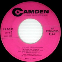 Dick Leibert At His Organ - Musical Dreams [7&quot; 45 rpm EP] 1950s RCA Camden - £6.37 GBP