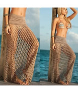 Sexy Women Mesh Hollow Out Crochet Fishnet Bikini Cover up Swimwear Beac... - €36,23 EUR