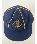Vintage Cub Scout short brim fitted cap hat Boy Size 6 7/8 - £7.65 GBP