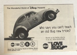 Disney Herbie The Love Bug Tv Guide Vintage Print Ad  Tpa4 - £4.77 GBP