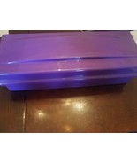 15 Slot Rare Purple Cassette Storage Box used - $44.43