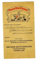 Modern Health Crusade Brochure 1925 Ohio Public Health &amp; National Tuberc... - £27.31 GBP