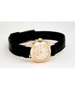 SERVICED VINTAGE 14K GOLD WATCH SWISS WOMENS MATHERY TISSOT SELF-WIND NICE! - $846.45