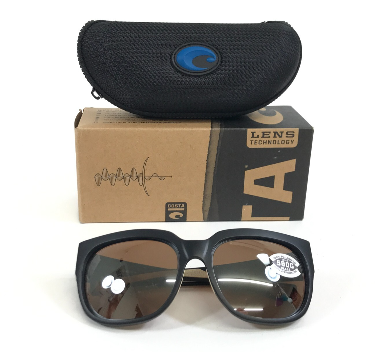 Costa Sunglasses WaterWoman 2 06S9004 900409 WTR11 Matte Black with Copp... - $168.29