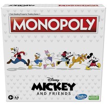 Monopoly: Disney Mickey and Friends Edition Board Game, Ages 8+, for Disney Fans - £43.95 GBP