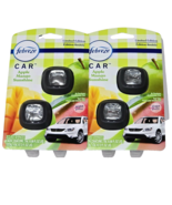 2 Pack Febreze Car Apple Mango Sunshine Air Freshener 2 Vent Clips - $41.14 CAD