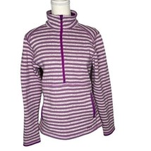 Patagonia Women’s Quarter Zip Striped Better Sweater Medium - £34.68 GBP
