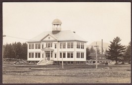 Dixfield, Maine Pre-1920 RPPC - Dixfield High School Real Photo Postcard - £10.10 GBP