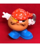 1986 Capt Kid Potato Head Pirate Wendys Promo Toy Hasbro Rubber Body &amp; S... - $225.80 MXN