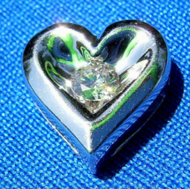 Earth mined Diamond Heart of Life Pendant Solid 14k White Gold Medallion Charm - $10,519.51 MXN