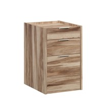 Acacia Wood File Pedestal | Modern Office Storage Cabinet - $2,162.04 MXN