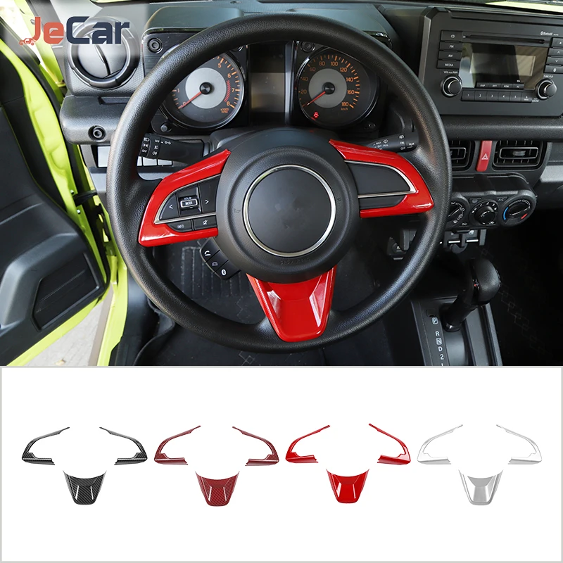 JeCar ABS Steering Wheel Decoration Pannel Cover Trim Stickers For Suzuki Jimny - £17.40 GBP+