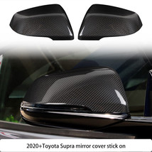 For 2020-2022 Toyota Supra A90 Real Carbon Fiber Mirror Caps Covers - £74.63 GBP