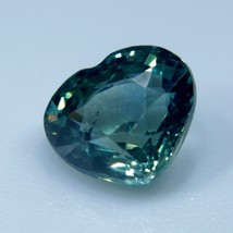 Natural Green Sapphire | Heart Cut | 6.10x5.40 mm | 1.08 Carat | Coloured Sapphi - £503.59 GBP