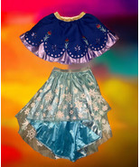 Disney Frozen Elsa &amp; Anna Skirt Halloween Dress Up Costume Child SIZE Small - £15.02 GBP