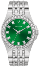 Bulova Phantom Crystal Green Dial Men Watch 96A253 - £345.19 GBP