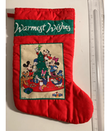 Vintage Mickey Christmas Stocking-Disney Minnie Donald Goofy EUC Disneyana - £17.30 GBP
